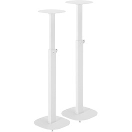Підставки для колонок, 2 шт. – міцні ніжки для акустичних систем, до 10 кг, регульована висота 727-1171 мм (білі)