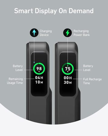 Сумісний з MagSafe 15 Вт, 10 000 мАг, дисплей і підставка, для iPhone, кабель USB-C