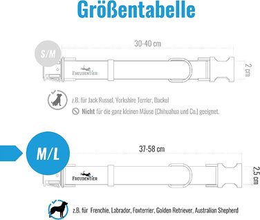Нашийник Freudentier для собак і повідець, Регульований в 3 рази (2 м), з веганської шкіри в стильному наборі, стильна подарункова коробка, зимостійкий і простий у догляді, оригінальний (37-58 см) (окружність шиї 30-40 см)