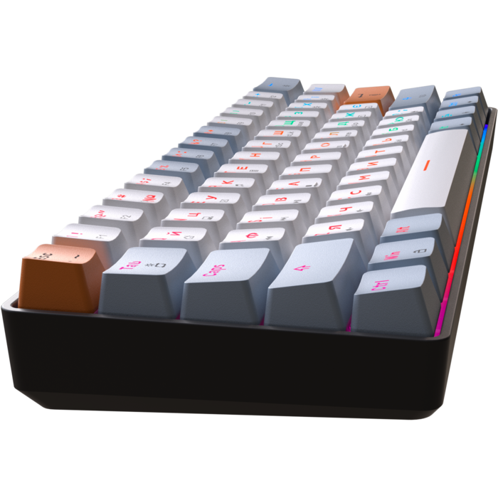 Дротова механічна клавіатура GamePro MK130R (Red) з Hot-Swap RGB Black