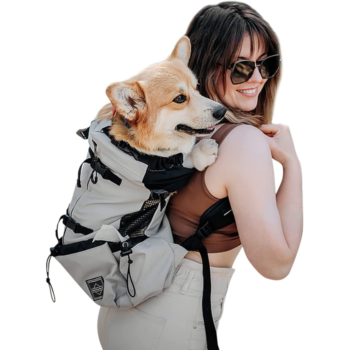 Рюкзак-переноска для собак Galate L сірий