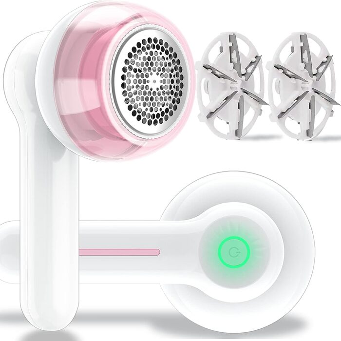 Електричний видальник ворсу для одягу з USB-зарядкою, 2 змінні насадки | Видалення ворсу з тканини, пуловерів, ковдр