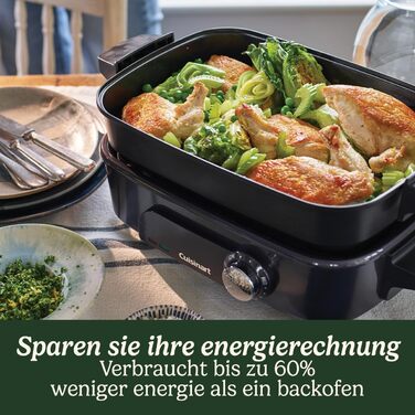 Мультиварка Cuisinart Cook In 5 in 1: гриль, тушкування, приготування на пару, варіння та приготування в мультиварці | Нержавіюча сталь, антипригарне покриття, сталеві пластини та сковороди