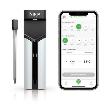 Бездротовий термометр Ninja ProChef для приготування їжі, гриля та Air Fry, Bluetooth, 50м, водонепроникний, WP100EU