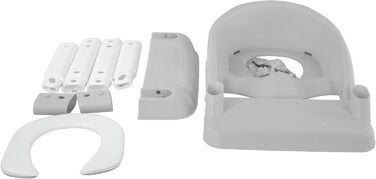 Унітаз дитячий зі сходинкою Mobiclinic Lala сіро-білий, для дітей 1-8 років, європейська якість