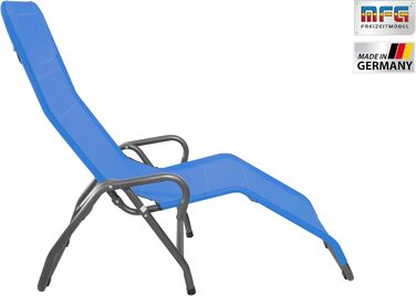 Лежак для басейну та сауни MFG, 3', антрацитовий/блакитний