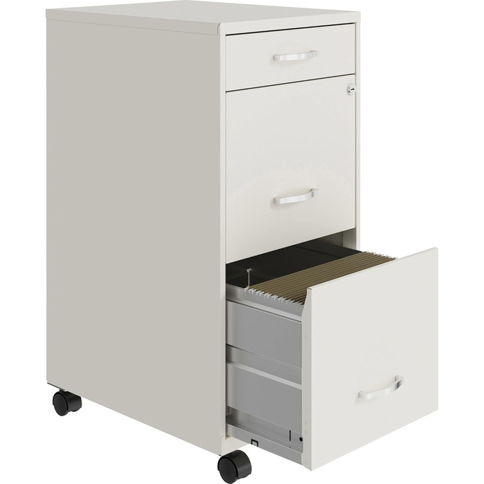 Шафа для документів Lorell LYS SOHO Box з 3 висувними ящиками, біла, 67.3 x 36.3 x 45.7 см