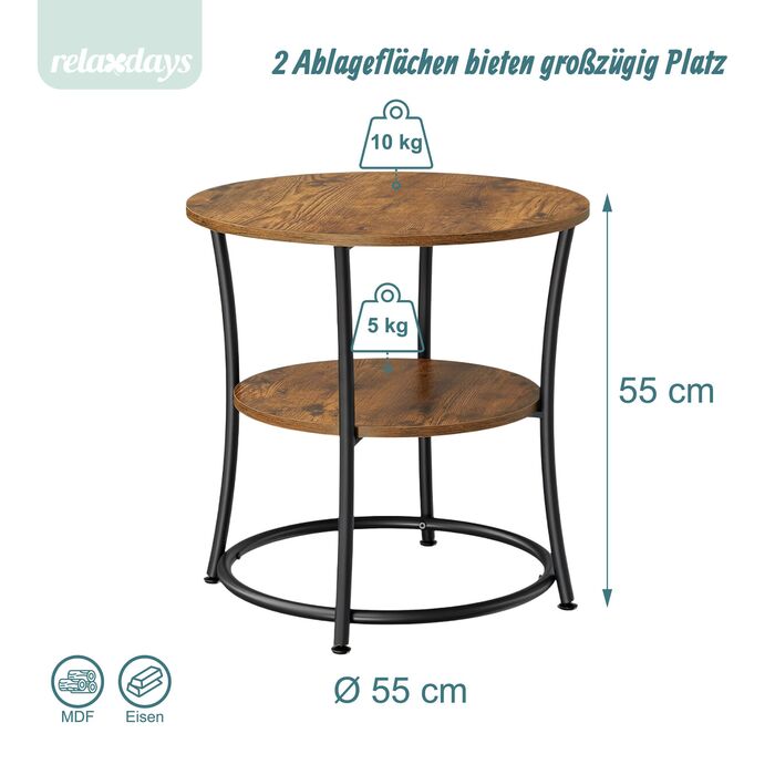 Підставка Relaxdays з двома полицями