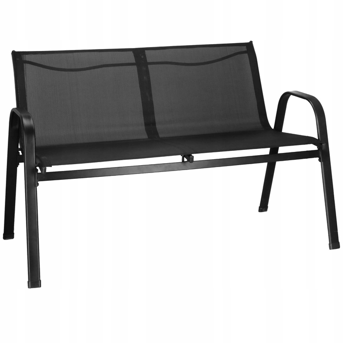 Комплект садових меблів Springos, метал, чорний, 4 предмети