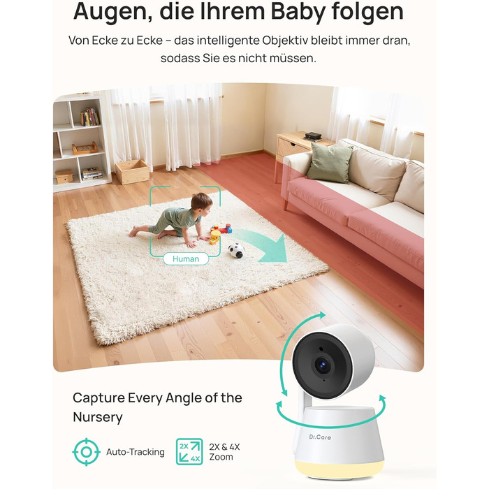 Відеоняня Dr.Care LumiView з камерою та монітором 5