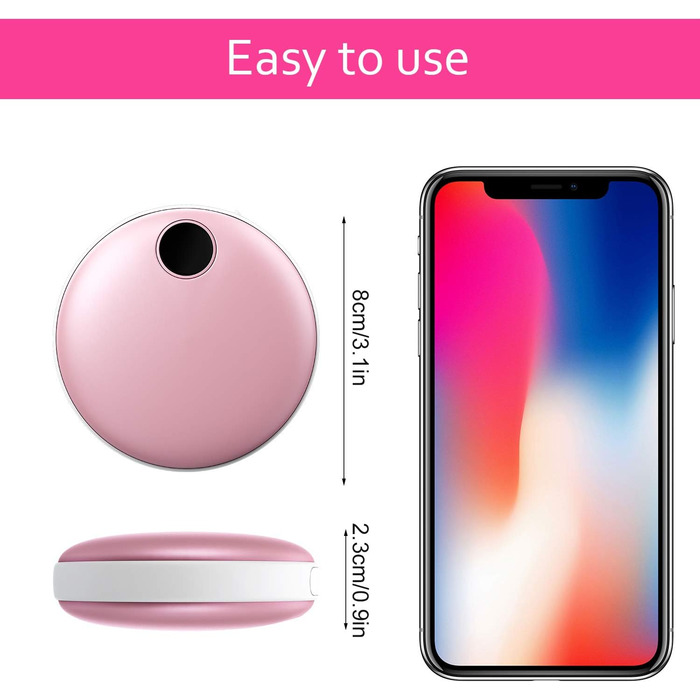 Електричний грілка для рук EXTSUD - портативний зарядний пристрій USB, акумуляторний, легкий, для зими, подарунок для чоловіків та жінок (рожевий)