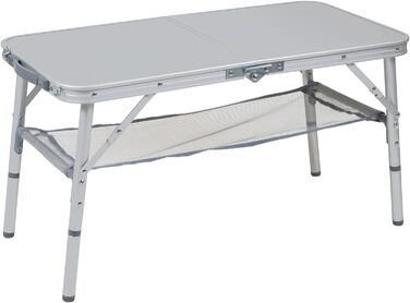 Кемпінговий стіл Bo-Camp Alu Розкладний стіл преміум-класу Стіл для валізи Журнальний столик 4 висоти