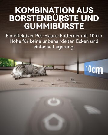 Робот-пилосос Tesvor S8 Pro з функцією миття - 8000Pa, 3-в-1, LiDAR-навігація, 240 хв роботи, керування через додаток/Alexa, для шерсті тварин, килимів та твердих підлог