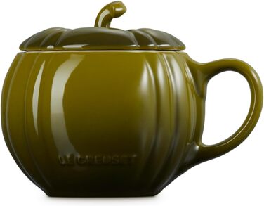 Кружка Le Creuset з кришкою, 400 мл, оливковий зелений (Leaf It To Me)