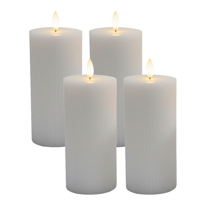 Набір з 4 LED-свічок Relaxdays, 18 см