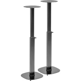 Підставки для колонок - 2 шт. Чорні, висота 727-1171 мм, вантажопідйомність 10 кг кожна