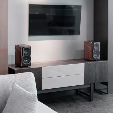 Активні полочні колонки Edifier S2000MKIII 2.0 Bluetooth, 130 Вт, студійні монітори для аудіофілів з оптичним та лінійним входом, дерево