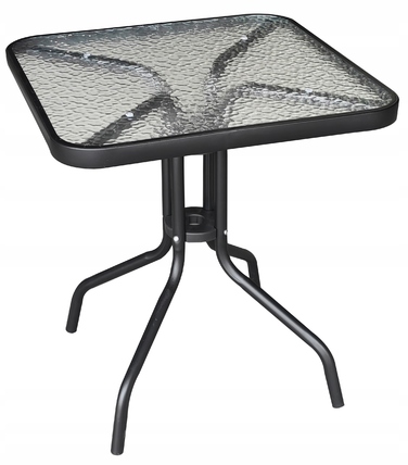 Комплект садових меблів Gotel, метал, чорний, 3 предмети