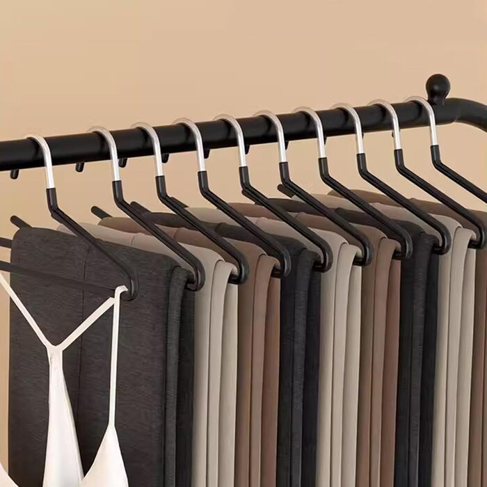 Вішалки для штанів VIDETOL, 35 шт., метал, 35x15 см, неслизькі, для джинсів, штанів, рушників, костюмних штанів