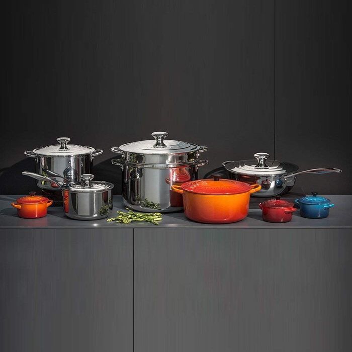 Каструля Le Creuset Signature з кришкою та ручкою, нержавіюча сталь, 1.9 л (3.8 л)