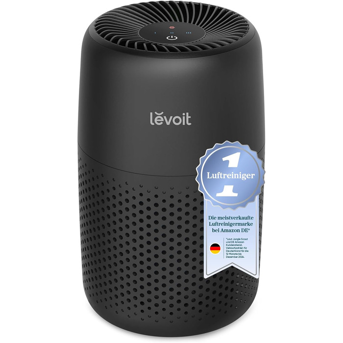 Повітряочисник LEVOIT Core Mini з ароматерапією, HEPA-фільтр, чорний