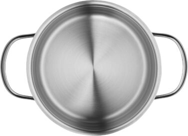 Набір каструль WMF Aparto з нержавіючої сталі Cromargan з кришкою з термостійкого скла, індукційне дно, не має покриття, придатний для миття в посудомийній машині (16 см)