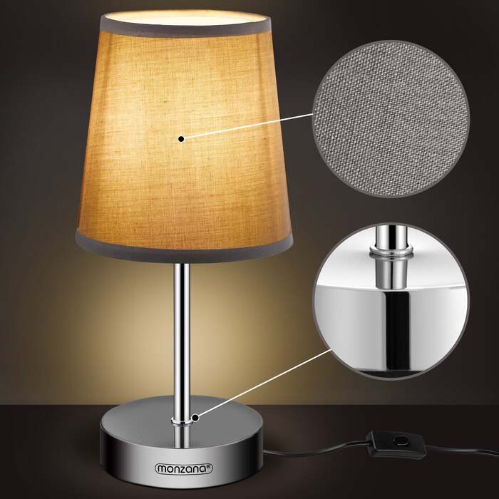 Настільна лампа Lumière Taupe 32x13x13см