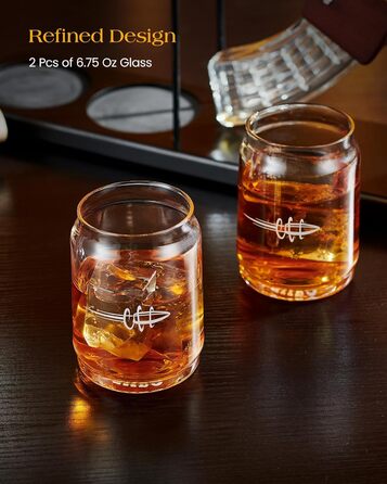 Набір для віскі Kollea: декантир та дозатор, 190 мл + 520 мл, унікальний подарунок для чоловіків