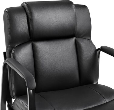 Крісла для офісу та конференцій Yaheetech (4 шт.) - чорні, без роликів