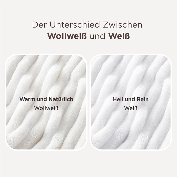 BEDSURE Плед великий 220x240 см - теплий, м'який, для дивана та декору інтер'єру, вовняний, флісовий, білий