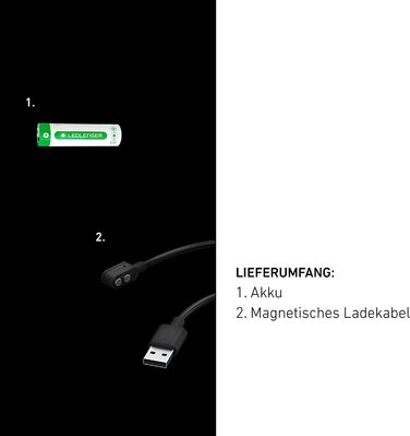 Світлодіодна лобова і Багатоцільова лампа Ledlenser MH5, зовнішня, з можливістю роботи від батареї або від акумулятора, 400 люмен, з функцією червоного світла, включаючи освітлення. Акумулятор (білий / чорний)