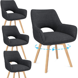 колір: поворотні дерев'яні ніжки чорного кольору