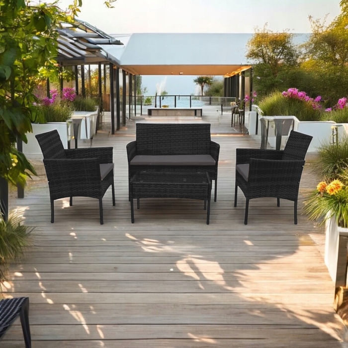 Комплект садових меблів із техноротанга Ideal Garden від MTG Trade Group, 4 предмети