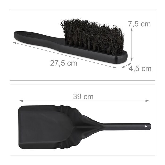 Відро для сміття Relaxdays з кришкою та щіткою для підлоги