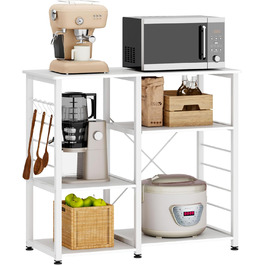 Стелаж кухонний SogesHome SH-171-BK (білий) 90 x 40 x 83 см – органайзер для кухні