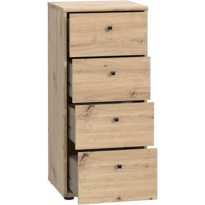 Книжкова шафа Newroom Shelf Artisan Oak Modern - 73.7x85.5x34.8 см (ШxВxГ) - Шафа з стоячою полицею - Lucius.Sixteen Кабінет Вітальня (02- Комод V3)