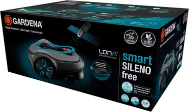 Робот-газонокосачка Gardena Smart Sileno Free Set 600 м²: LONA Intelligence, Trim-to-Edge, без дроту, тиха робота, керування через додаток (19921-20)