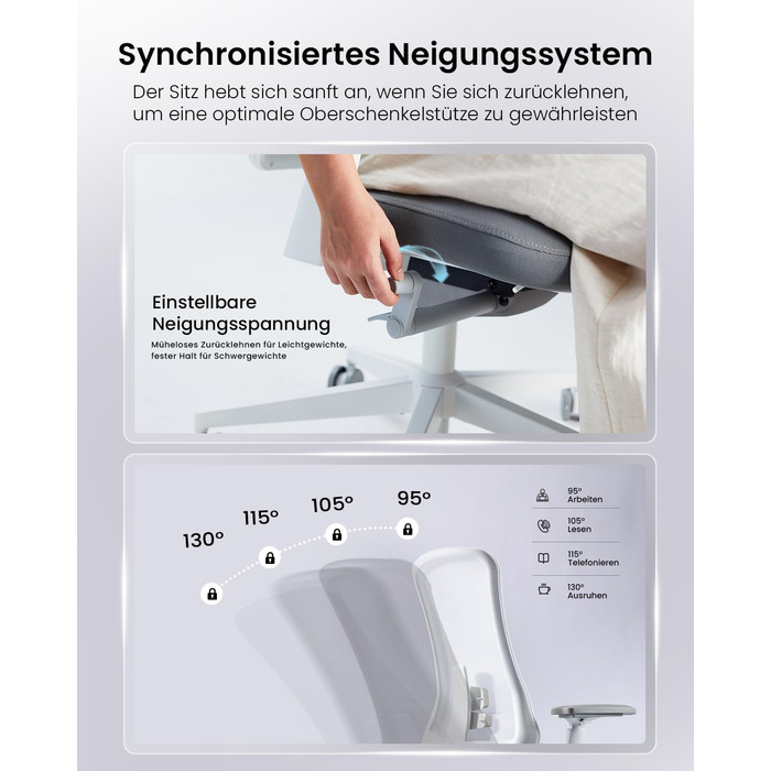 Офісний стілець ProtoArc Flexer Pro: ергономічний, з регулюванням глибини сидіння, сітчастою спинкою та підтримкою попереку - чорний