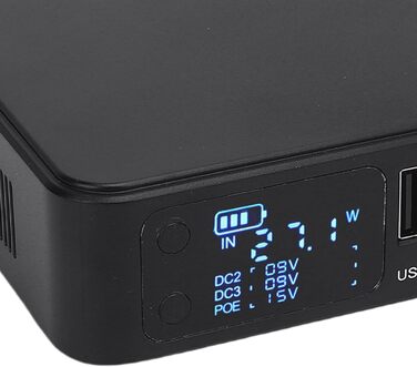 UPS джерело безперебійного живлення 18000 мАг з цифровим дисплеєм, DC USB POE виходи, для камер, роутерів, сканерів відбитків пальців (EU)