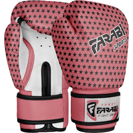 Дитячі боксерські рукавички Farabi Sports 4 унції Рожева зірка