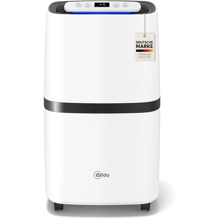 Електричний осушувач повітря AEF2000 - 20 л/день, до 30 м², тихий, з автовимкненням, гігростатом та сенсорним дисплеєм. Ідеально для спальні та ванної кімнати