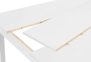 byLIVING Стільниця для кухні Nori: дерев'яний стіл 160x90 см, ефект дуба, знімні вставки чорного/білого кольору, висота 75 см