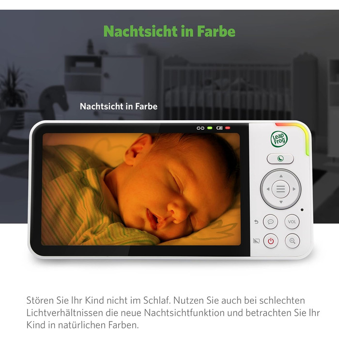 Радіоняня LeapFrog LF2423 з камерою, відеодисплеєм 2.8