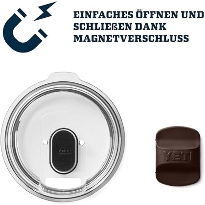 Термос YETI Rambler з кришкою MagSlider, Navy, 20 oz (591 мл)