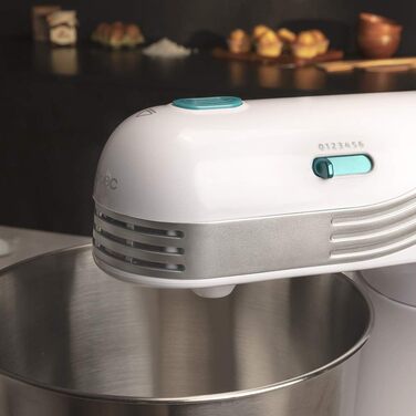 Кухонний комбайн Cecotec Cecomixer 250W з нержавіючої сталі, 3л, 5 функцій, 6 швидкостей, білий