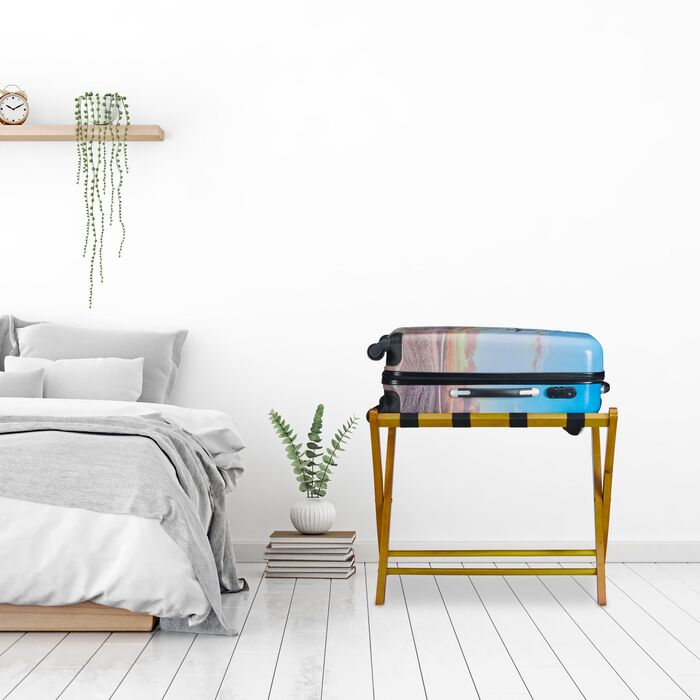 Підставка для валізи клапана, дерево Relaxdays