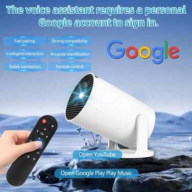 Портативний міні проєктор 4K з Wi-Fi 2.4/5G, Android 11, Full HD 1080P, HDMI, динамік (HY300Pro+)