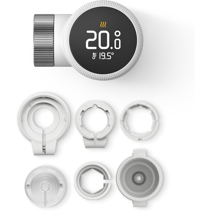 tado Smartes Heizkörperthermostat X: Розумний термостат для радіатора з керуванням через додаток та голосових помічників (Alexa, Siri, Google Assistant), енергозбереження, DIY монтаж