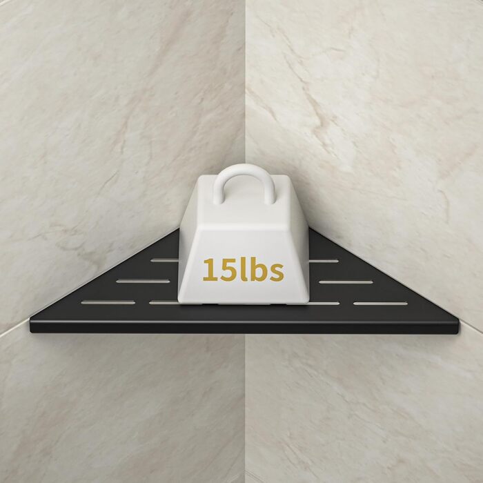 Поличка для душу Eck з нержавіючої сталі 304, для кахельної стіни, вбудована, для ремонту ванної кімнати (254 мм - 2 шт) (254 мм - 1 шт, Чорний)