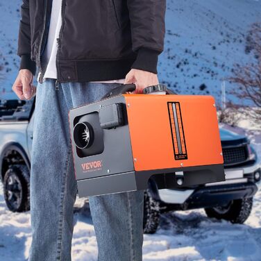 Електрична дизельна піч опалення VEVOR 12V 5-8kW з LCD-дисплеєм, пультом дистанційного керування та Bluetooth-APP